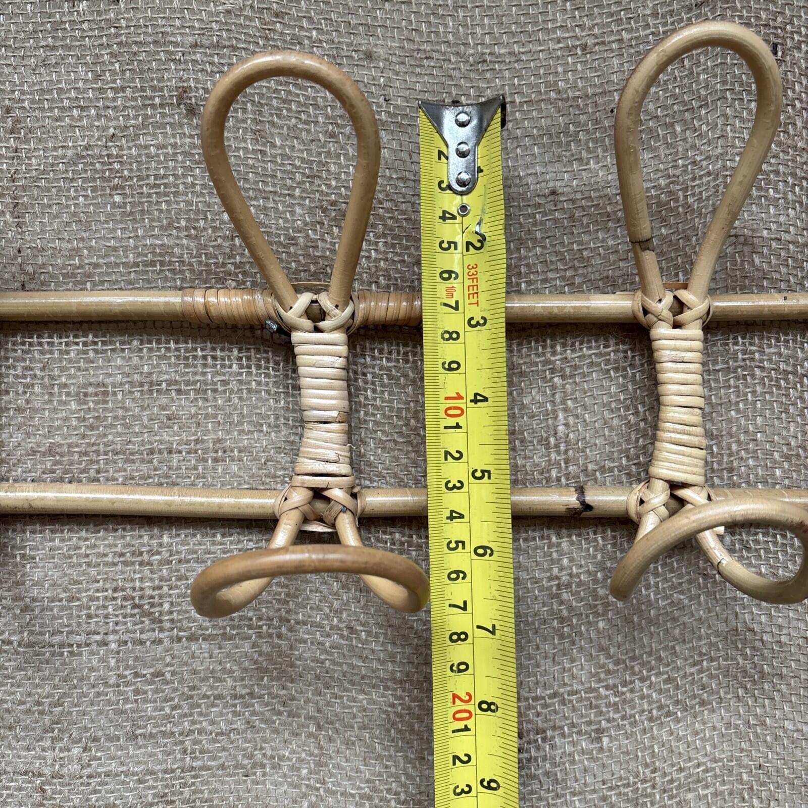 Bamboo Wall Hooks - Vintage - Retro - Coat Hooks