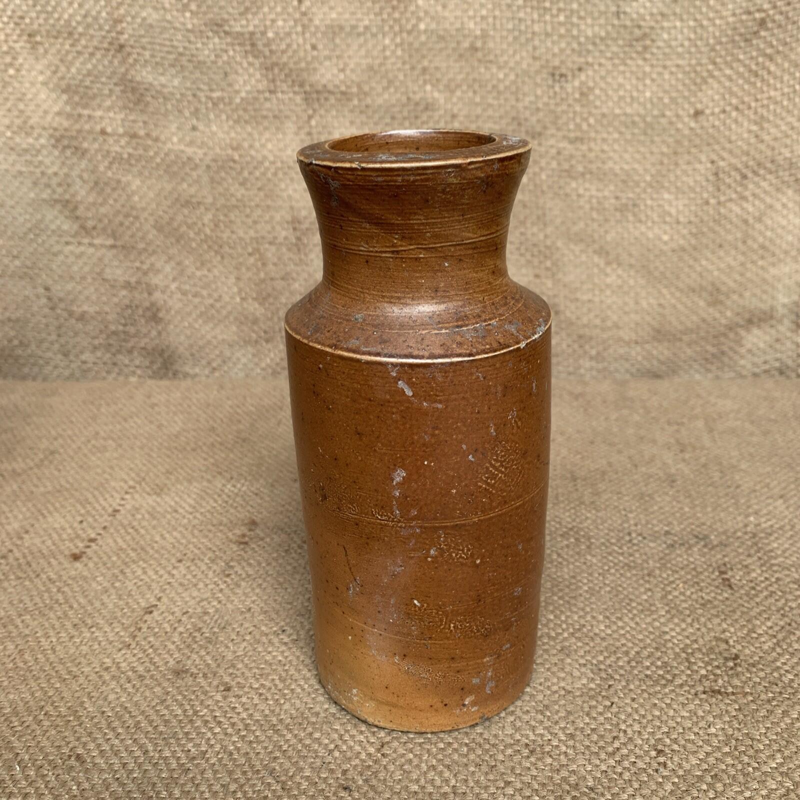 Rustic Stoneware Bottle / Vase - Cottage Decor - Farmhouse