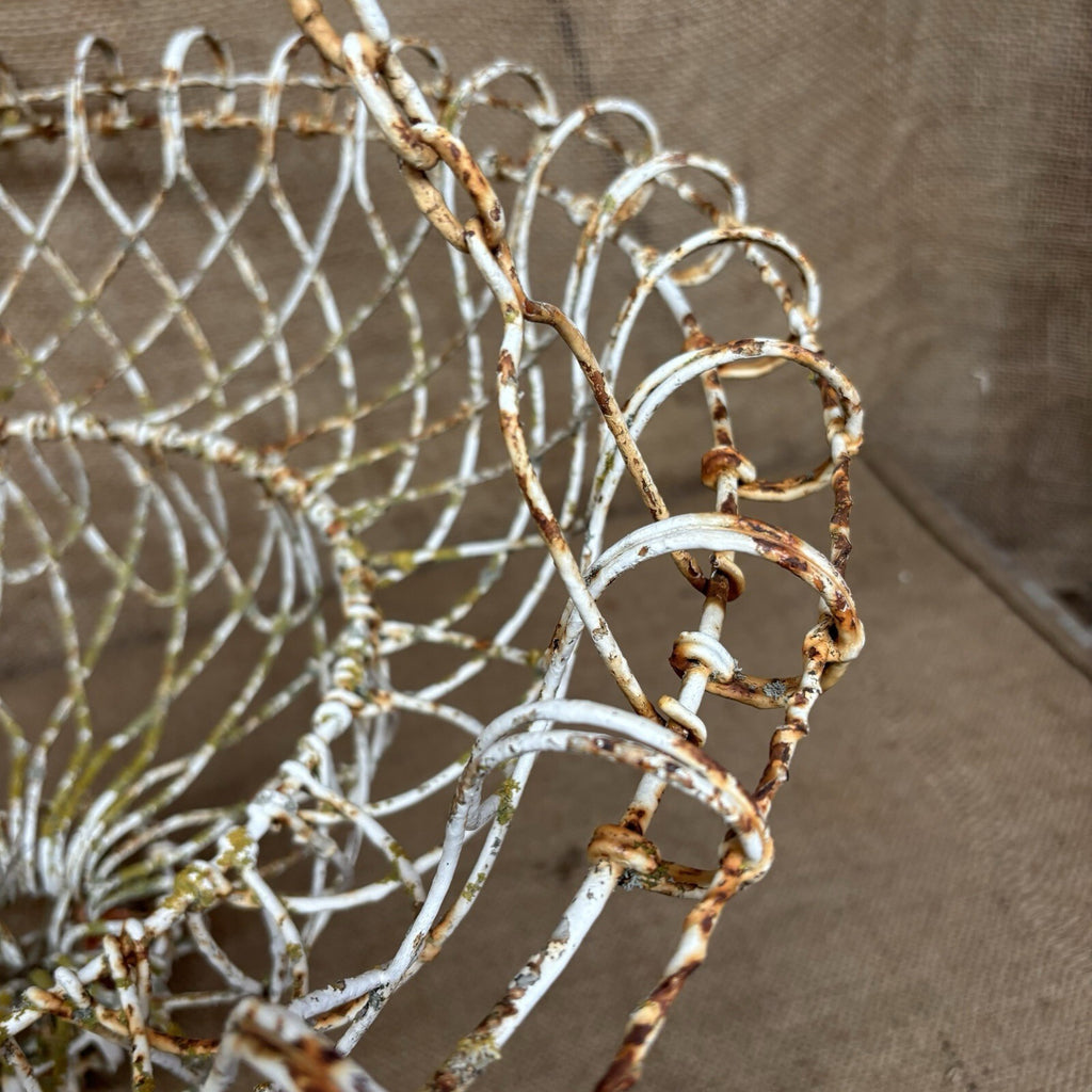 Antique Wire Work Plant Holder / Hanging Basket / Large / Gardenalia