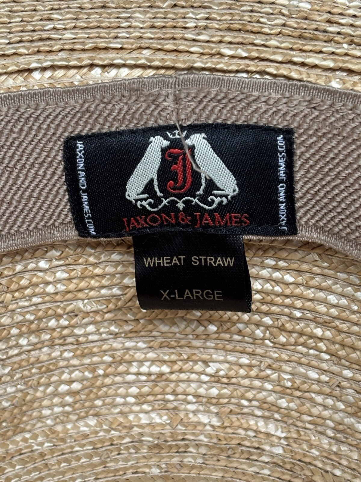 Jaxon & James Straw Boater Hat With Striped Band - Vintage Style