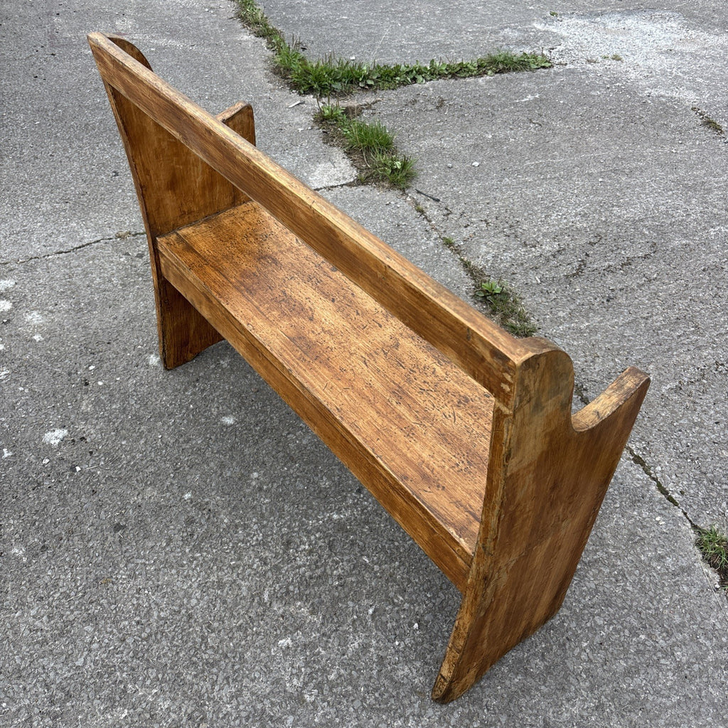 Antique Pine Pew / Bench / Farmhouse / Cottage / Boot Room / 4ft