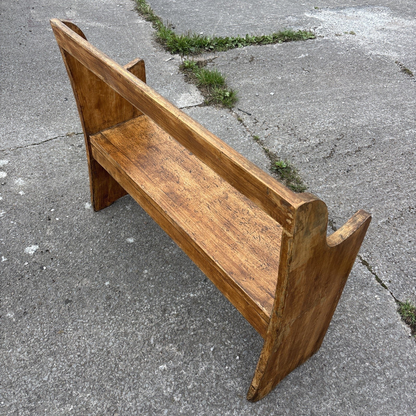 Antique Pine Pew / Bench / Farmhouse / Cottage / Boot Room / 4ft