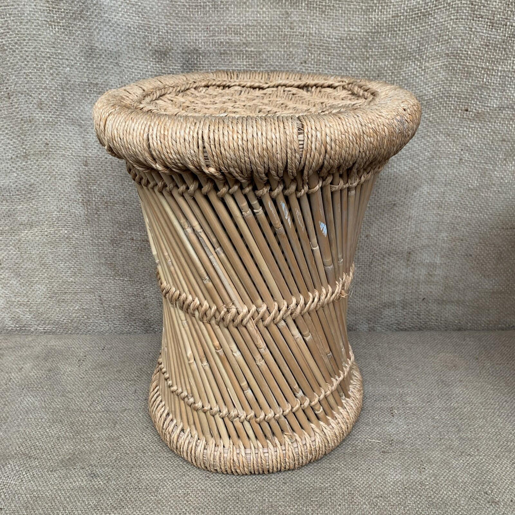 Vintage Boho Bamboo Plant Stand / Side Table / Rattan / Conservatory X 2