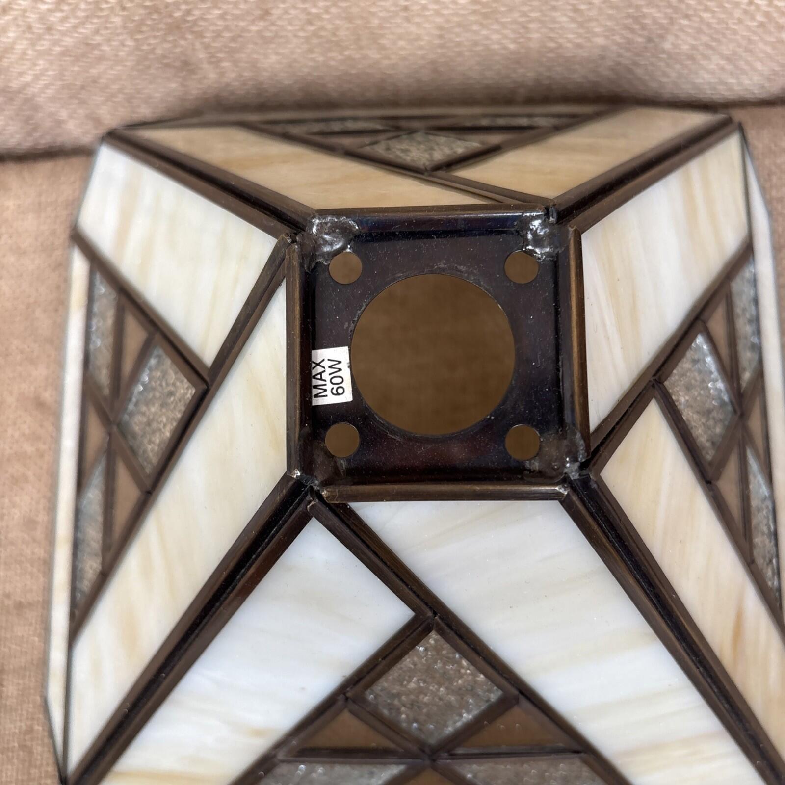 Leaded Glass Lamp Shade / Ceiling Shade