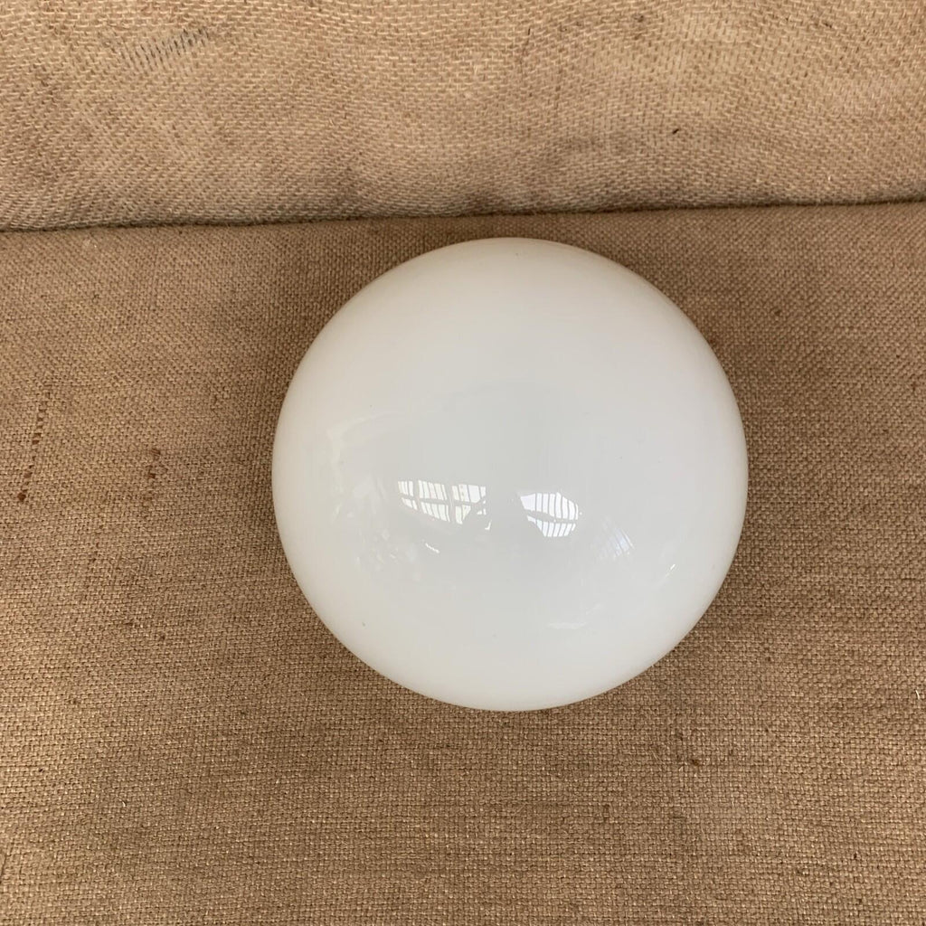 Milk Glass Light Shade Round Dome - Mid Century