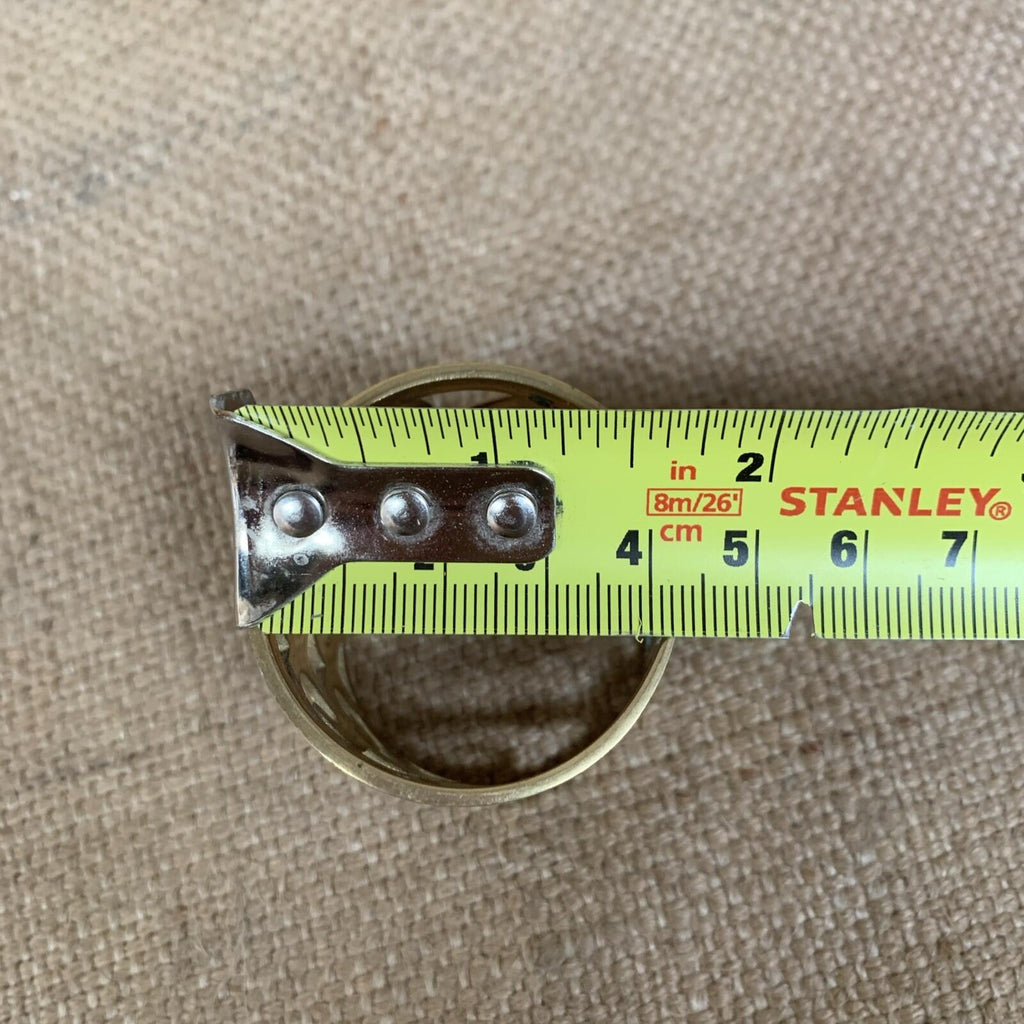 Vintage Brass Napkin Rings Set of 12