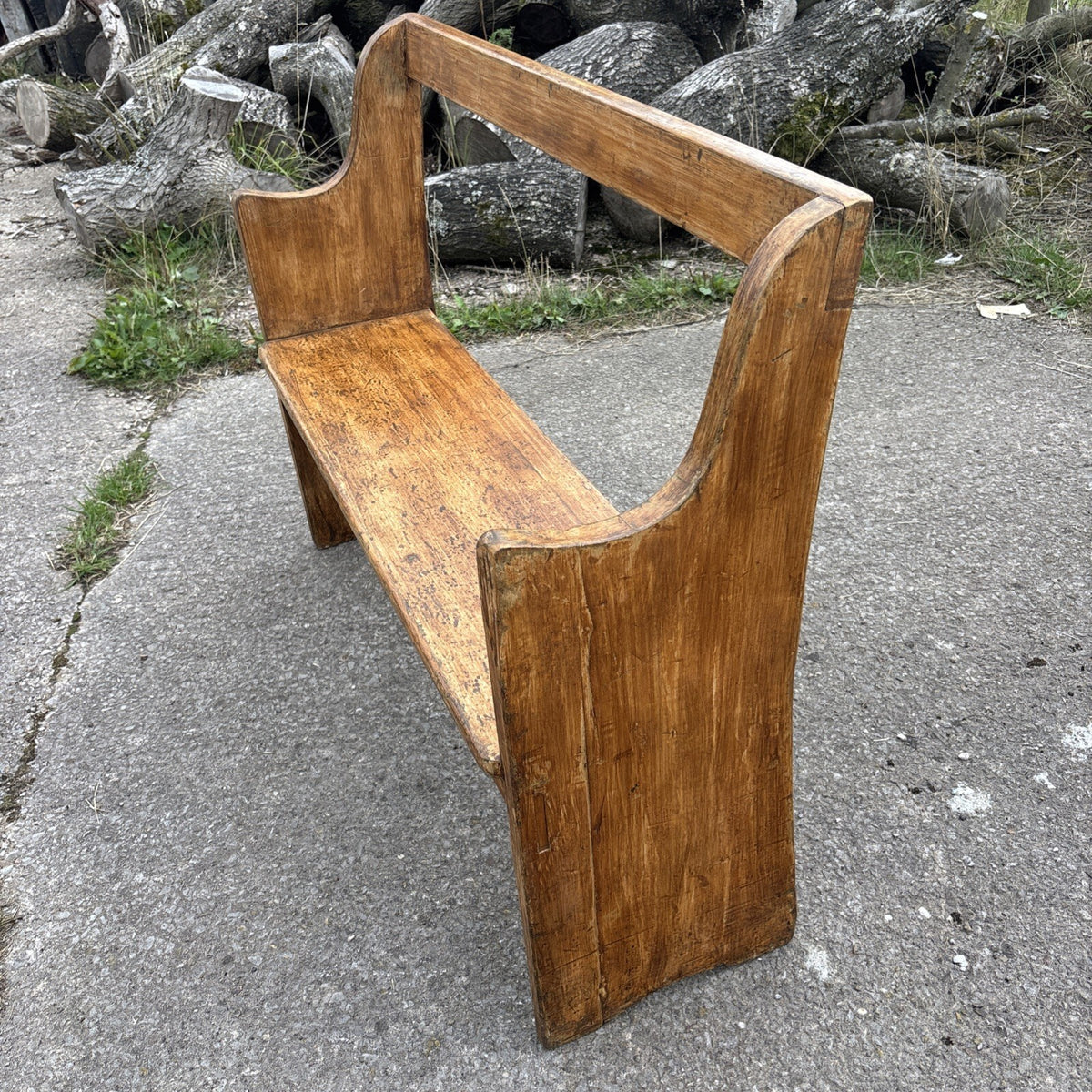 Antique Pine Pew / Bench / Farmhouse / Cottage / Boot Room / 4ft