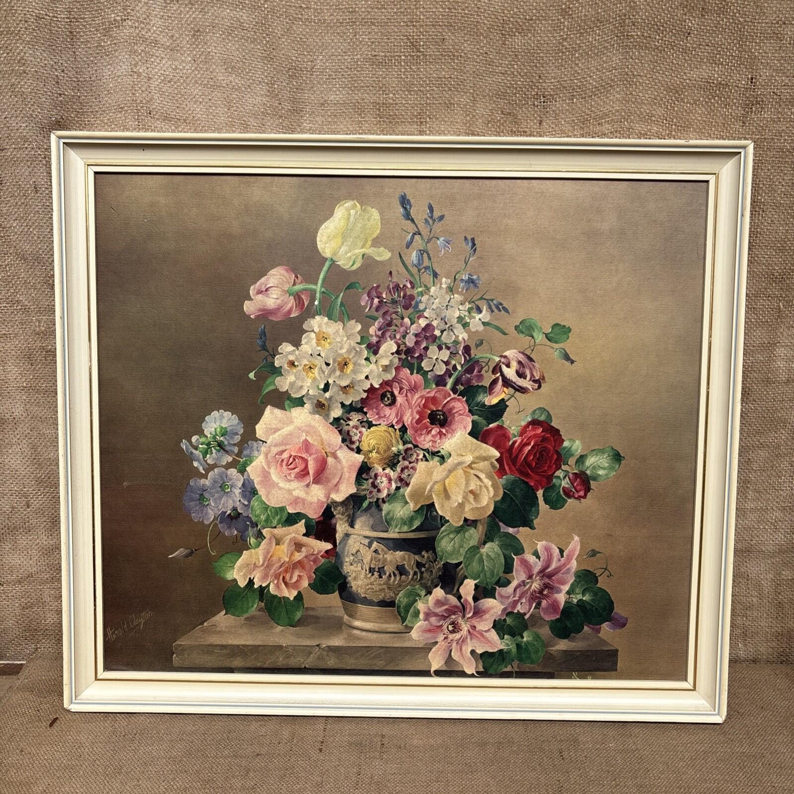Vintage Floral Framed Print - Sporting Jug By H Clayton