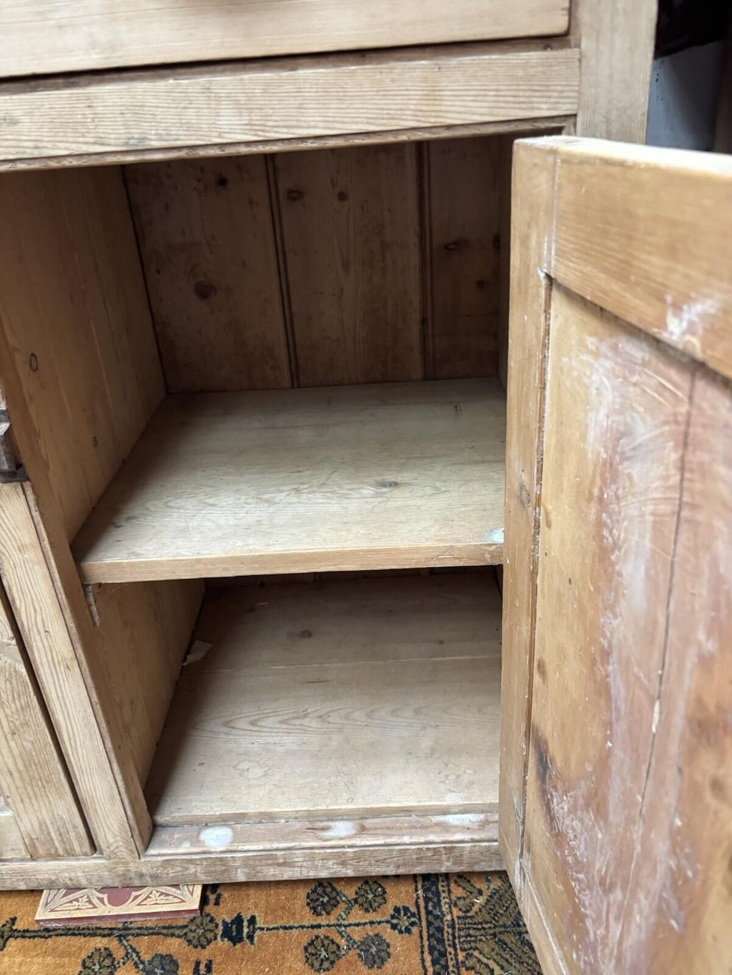 Antique Pine Dresser - Kitchen - 2 Piece - Rustic - Farmhouse