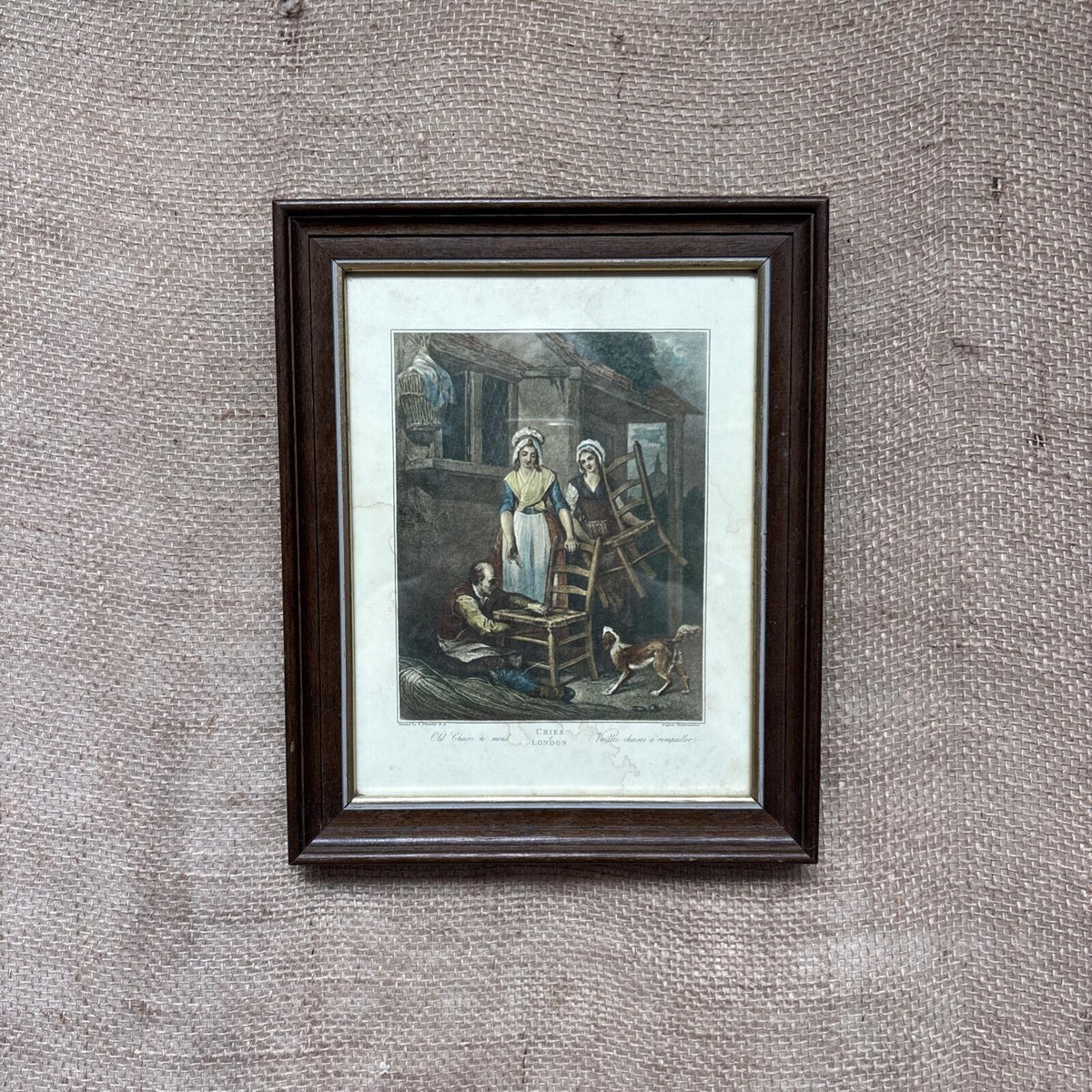 Cries Of London Print - Framed Picture - Old Chairs To Mend - Francis Wheatley