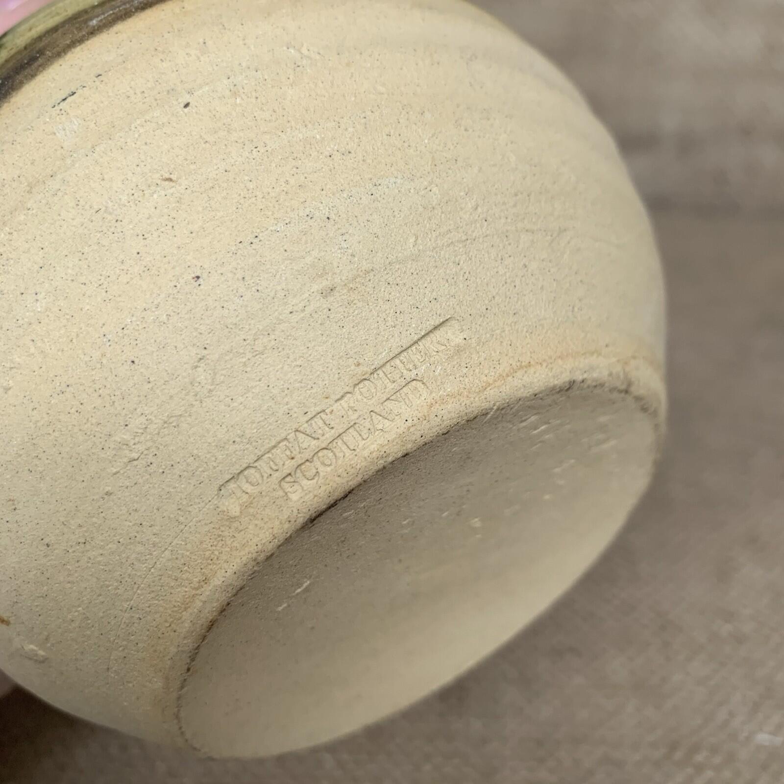 Studio Pottery Vase - Moffat Pottery - Rustic - Cottage - Farmhouse