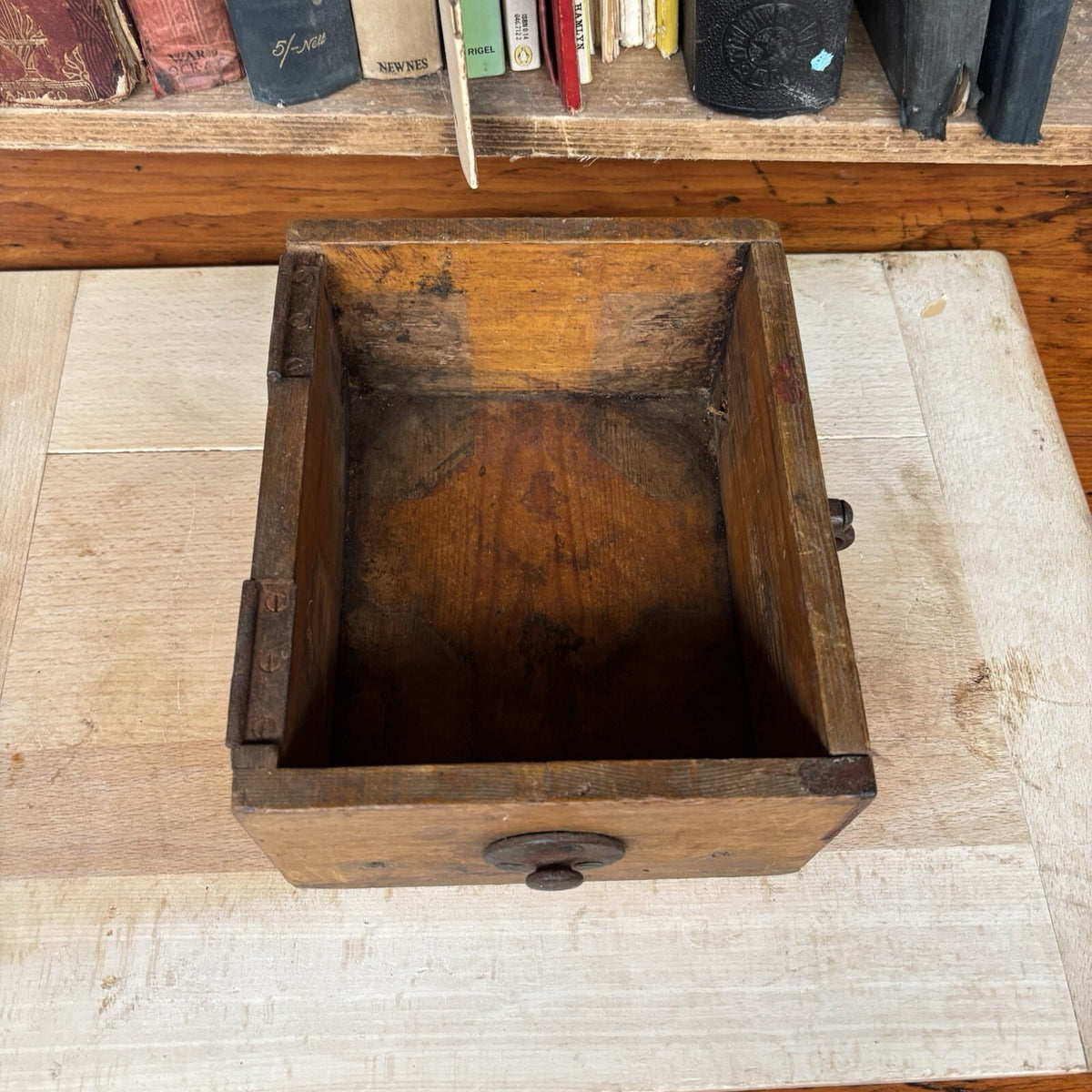 Vintage Wooden Storage Box - Military 1944 - Farmhouse - Cottage  Green or Brown