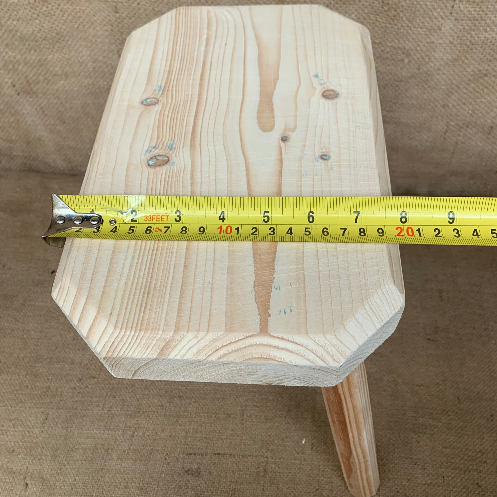 Three Leg Pine Stool - Plant Stand - Milking Stool