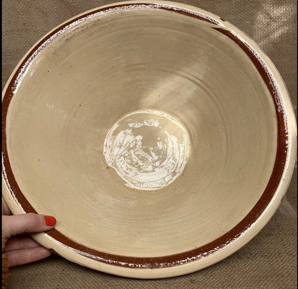 Antique English Dairy Bowl