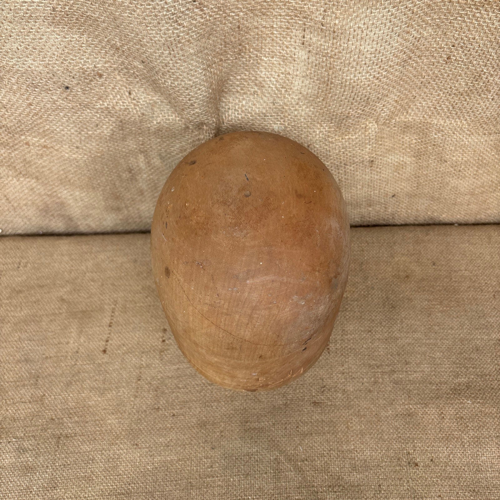 Vintage Wooden Millinery Hat Block With Stand