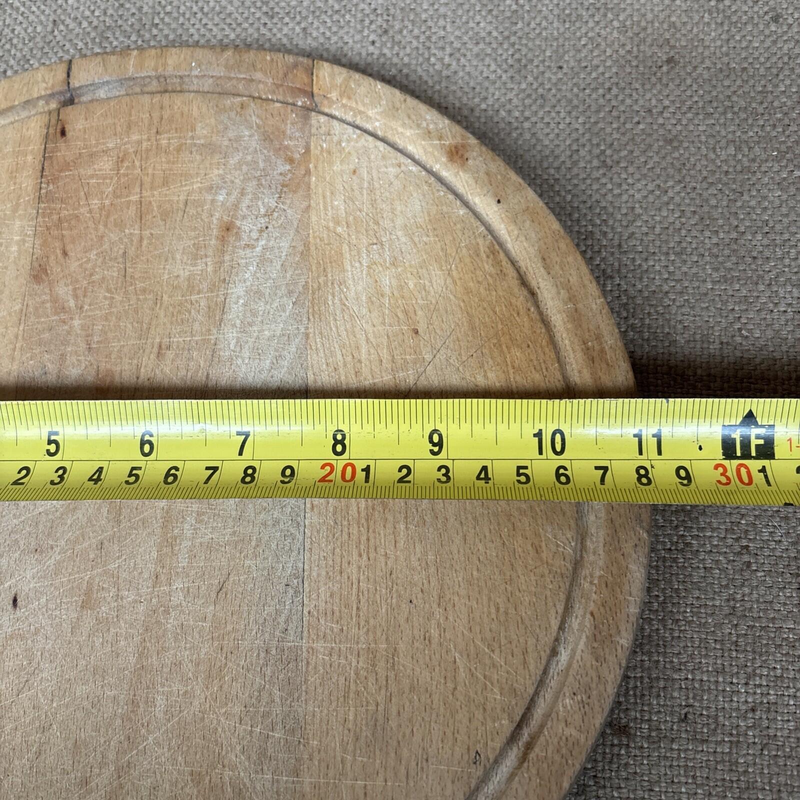 Vintage Round Wooden Bread Board