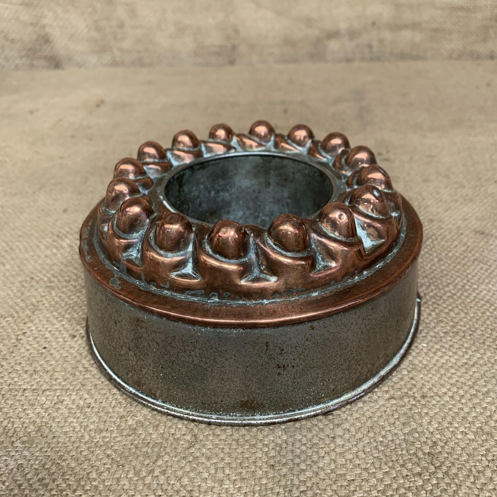 Antique Copper And Tin Jelly Mould - F117 - Kitchenalia - Victorian
