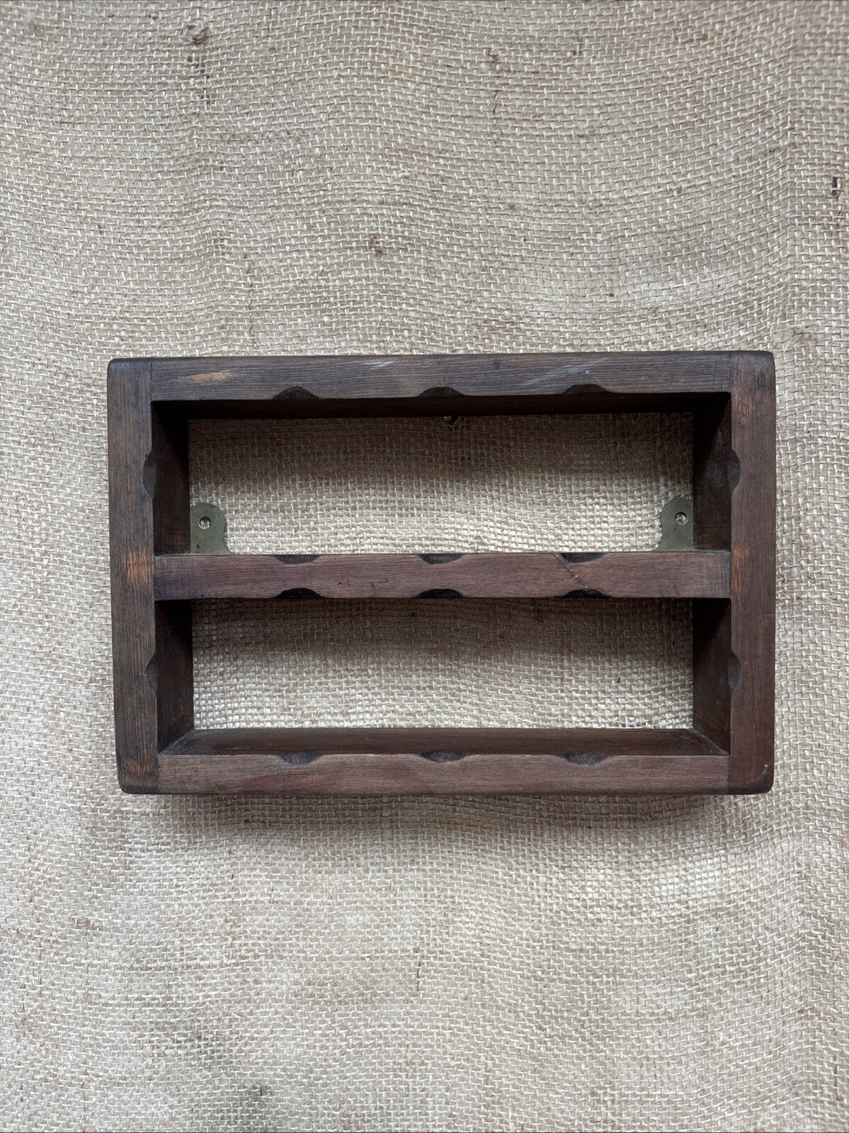 Small Dark Wood Wall Shelves - Cottage - Farmhouse