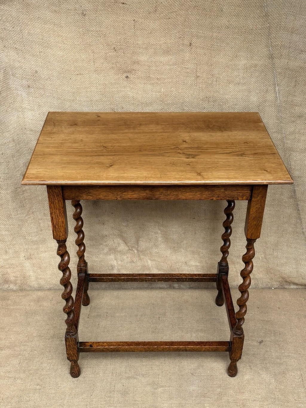 Antique Barley Twist Side Table - Cottage - Farmhouse
