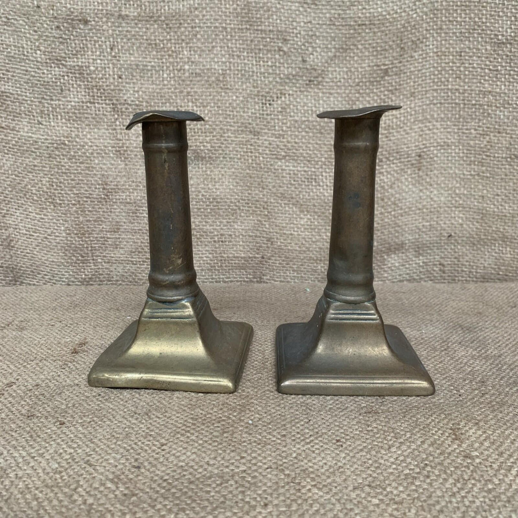 Early Brass Candle Sticks - Rustic - Farmhouse- Prop