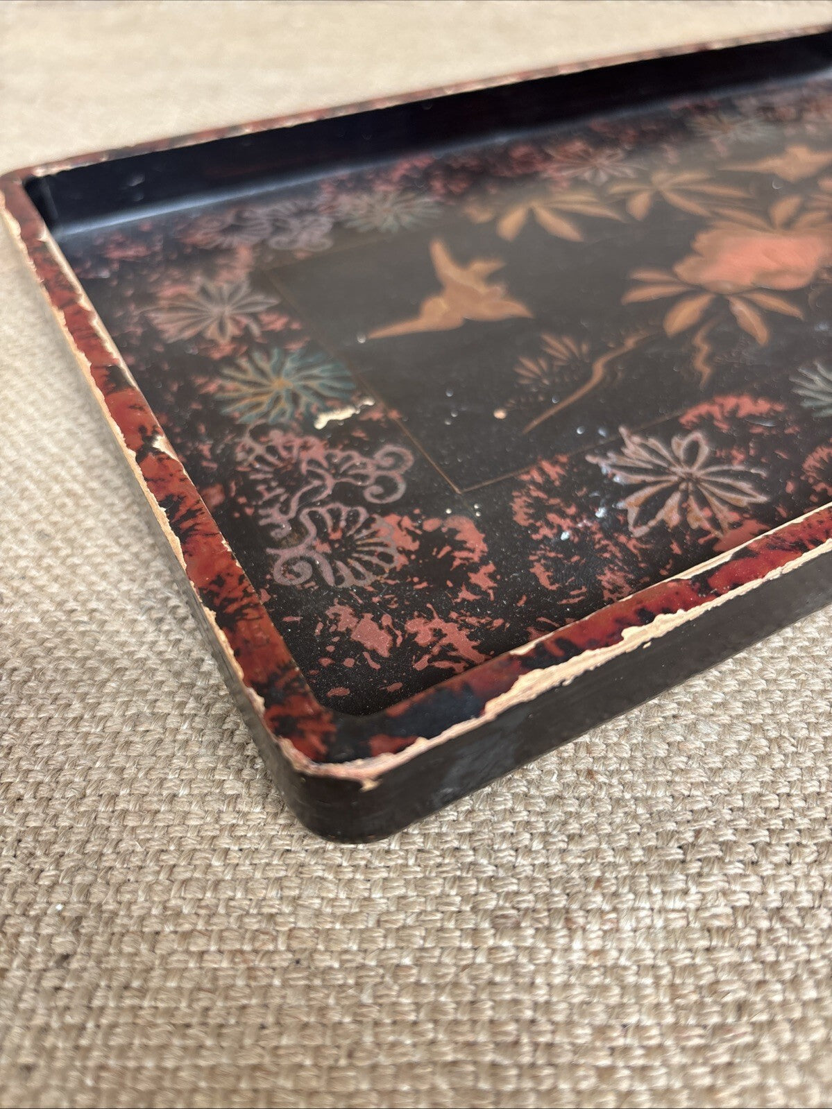 Japanese Antique Hand Painted Tray