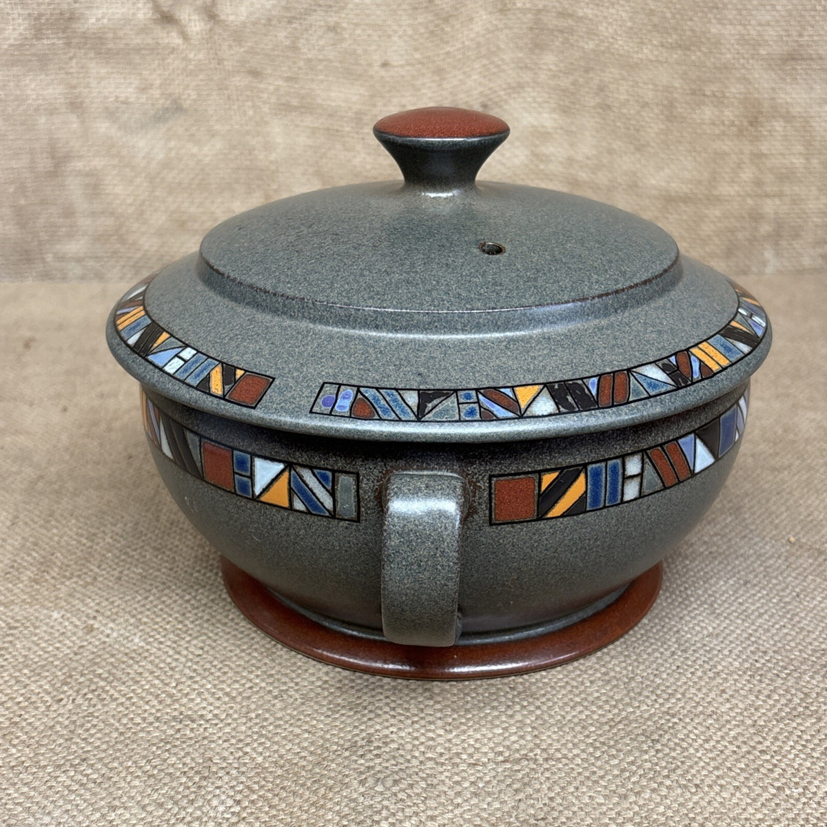 Denby Marrakesh Round Casserole Dish With Lid & Handles