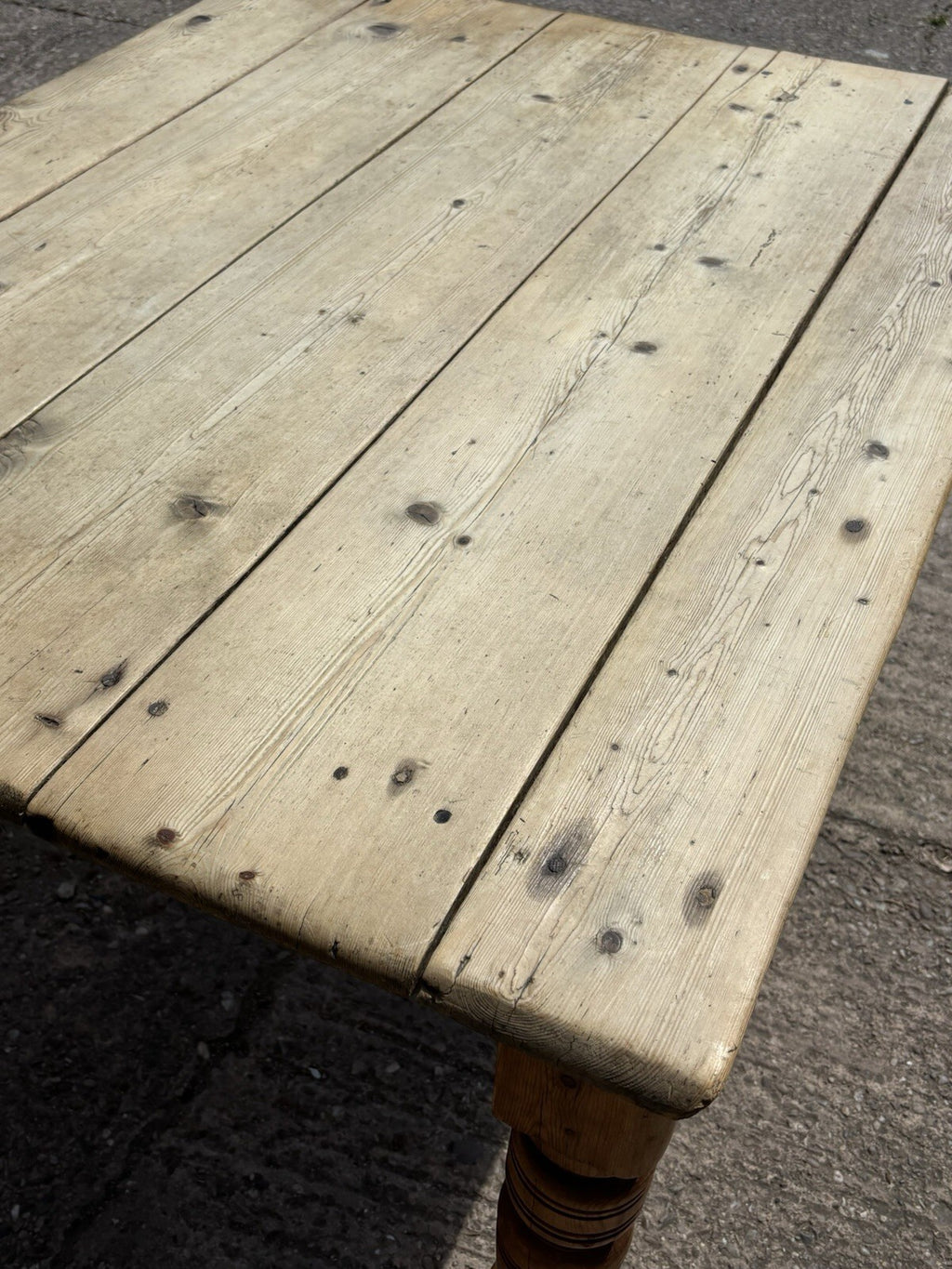 Antique Pine Kitchen Table With Drawer Farmhouse Cottage Rustic