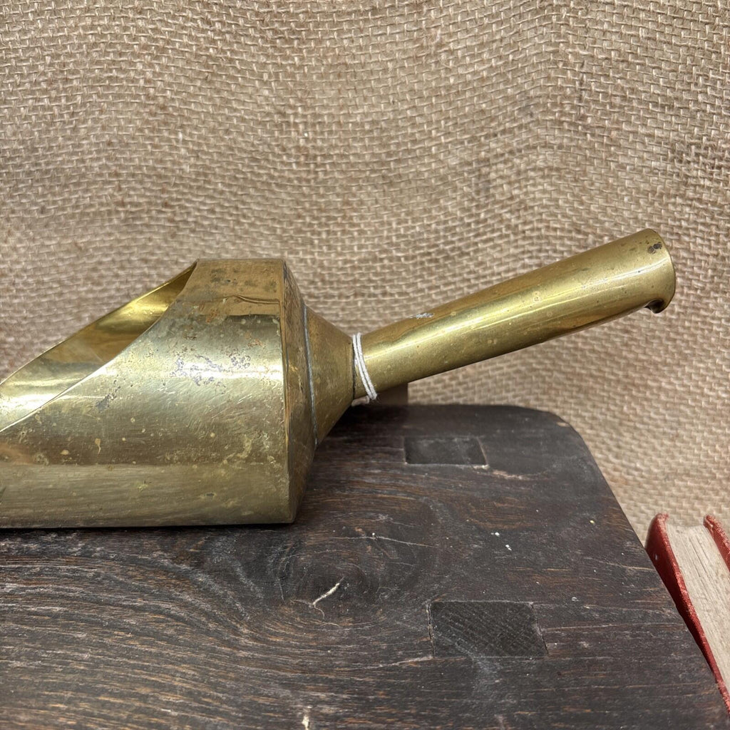 Antique Brass Scoop - Farmhouse - Kitchenalia - Cottage - Flour