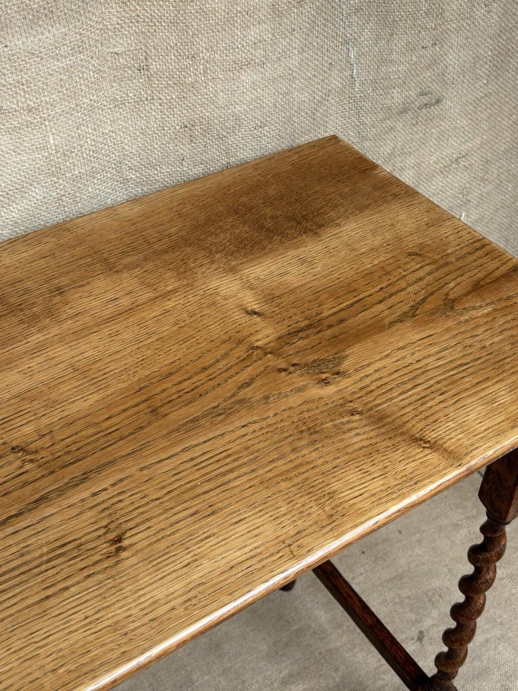 Antique Barley Twist Side Table - Cottage - Farmhouse