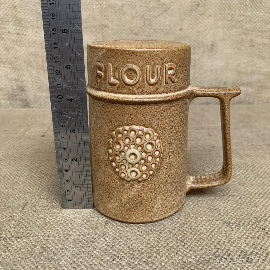 Vintage Studio Pottery Flour Shaker - Farmhouse- Cottage Kitchen