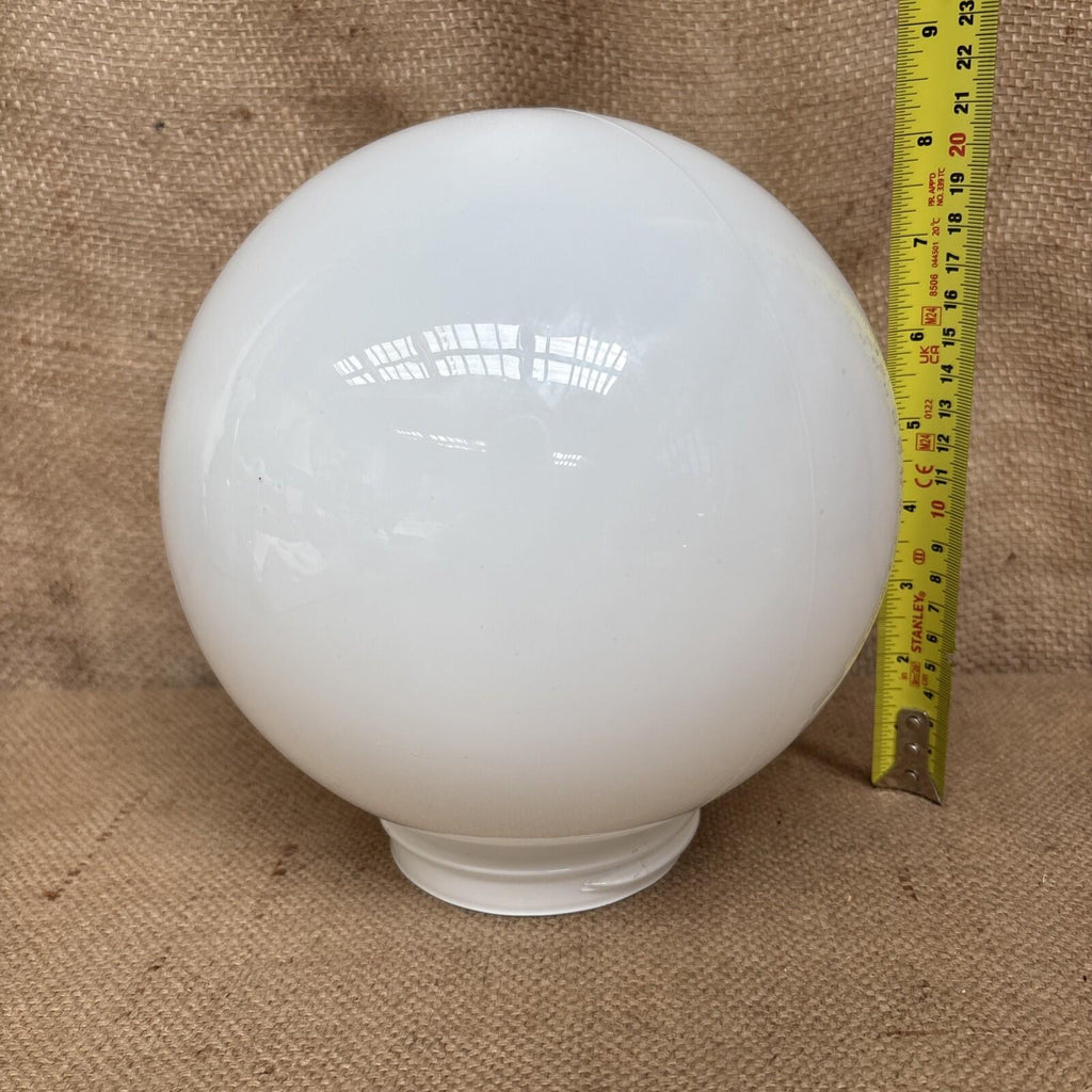 Milk Glass Light Shade Round Mid Century Screw In