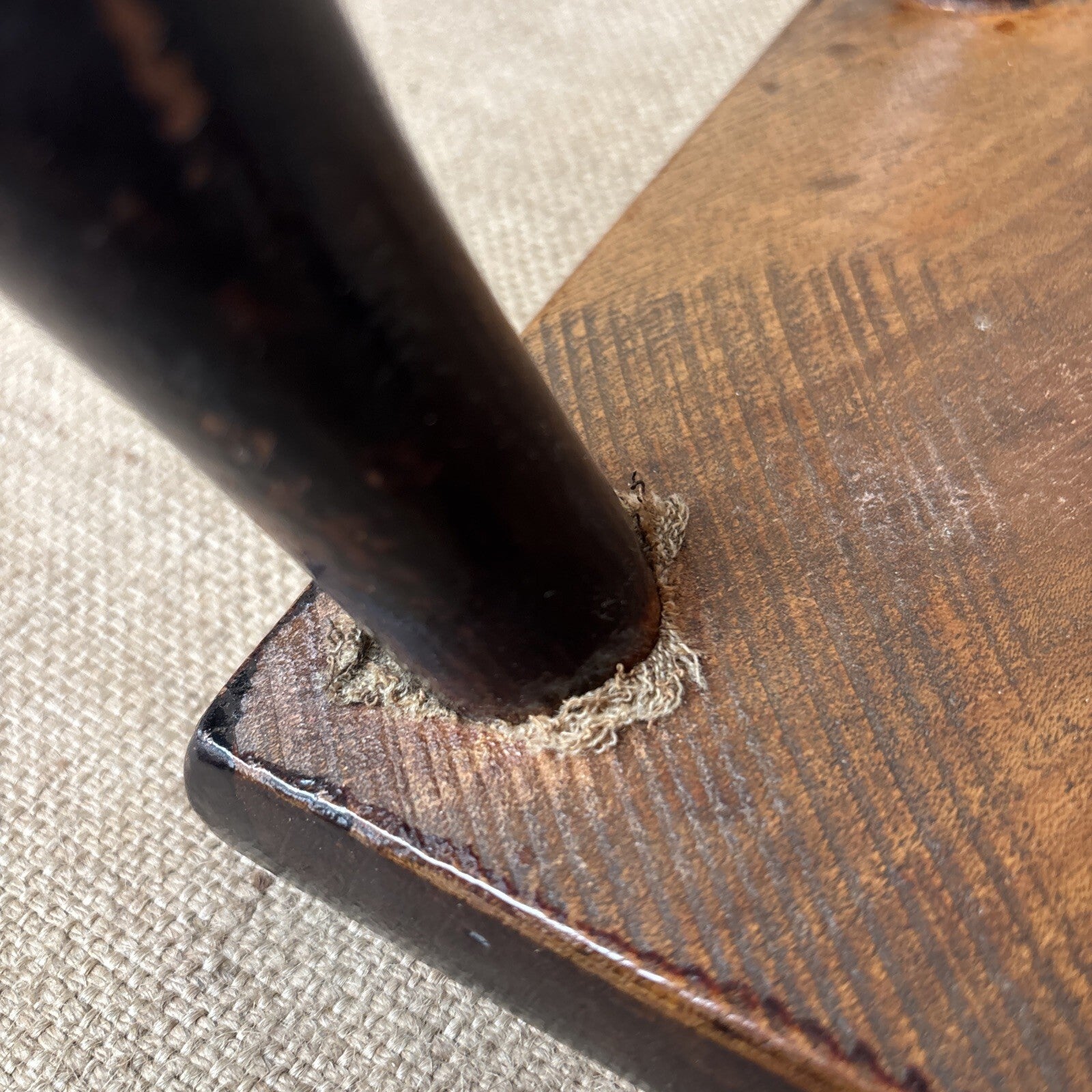 Antique Oak Stool - Farmhouse - Cottage - Plant Stand