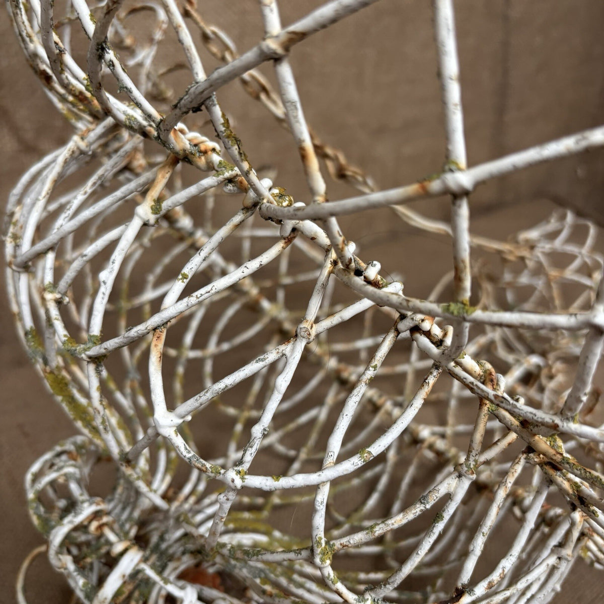 Antique Wire Work Plant Holder / Hanging Basket / Large / Gardenalia