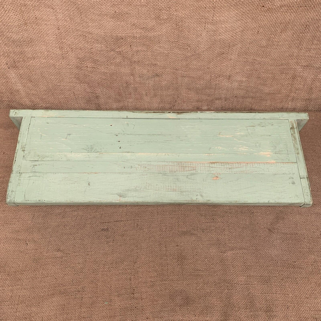 Rustic Pine Shelves With Drawers - Farmhouse - Cottage - Green