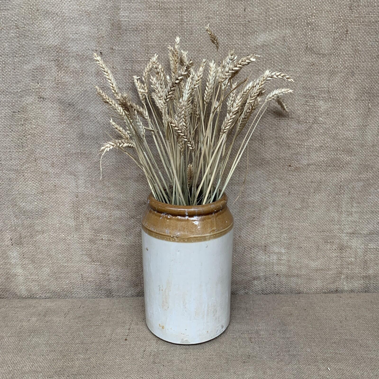 Vintage Large Stoneware Jar / Utensil Holder / Pickling Farmhouse Kitchen 28cm