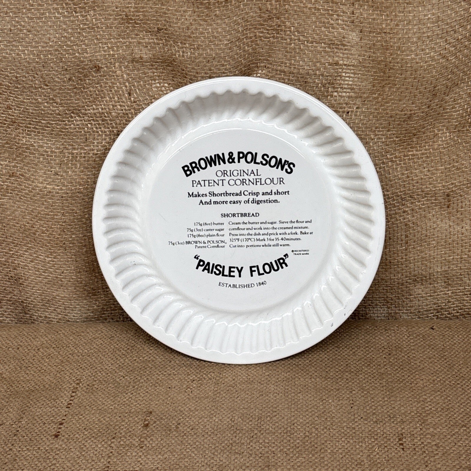 Brown & Polson’s Ceramic Shortbread Mould - Kitchenalia - Farmhouse