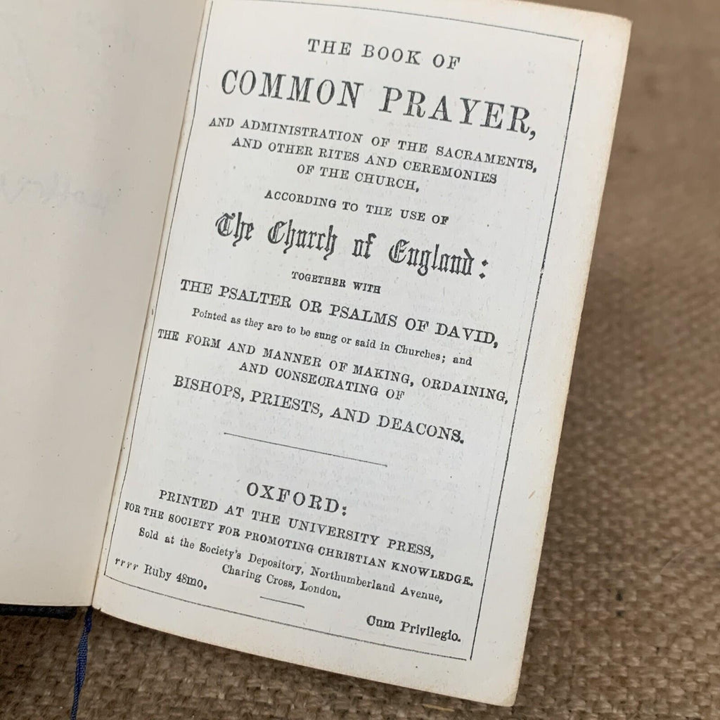 Antique Common Prayer - Church Hymns Book - Religious