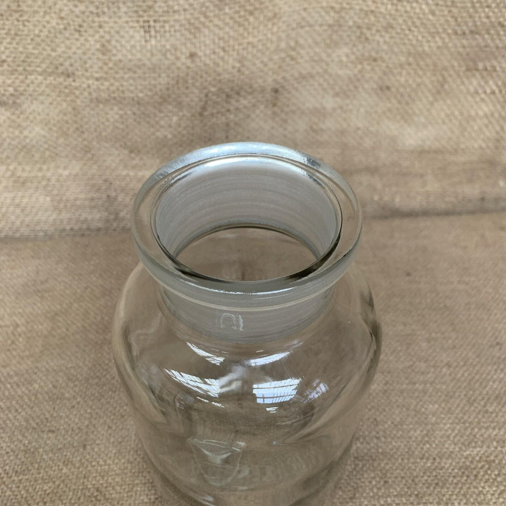 Vintage Glass Jar With Lid - Farmhouse Kitchen - Cottage - Storage