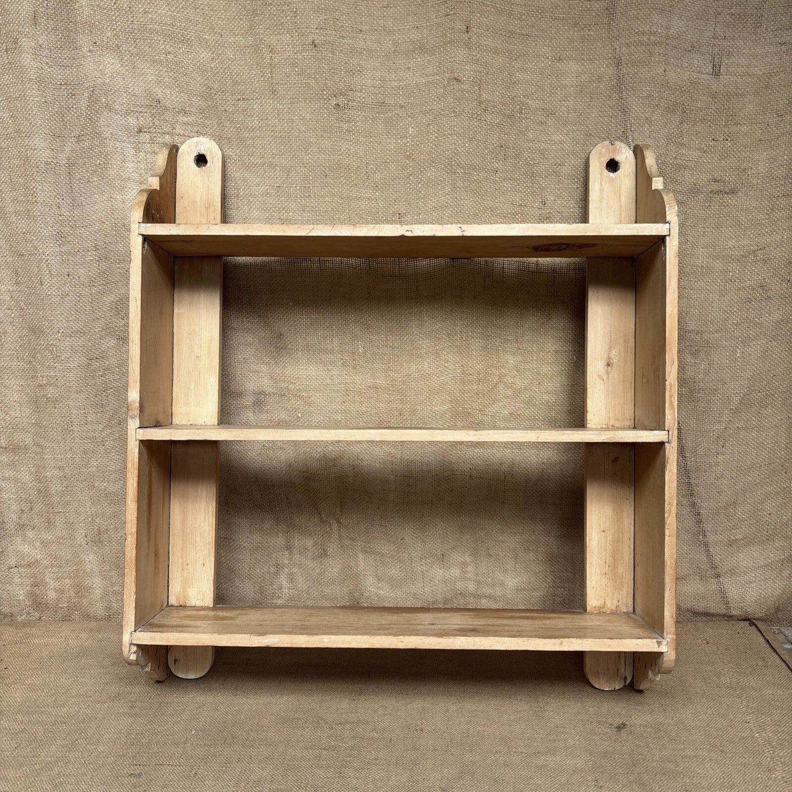 Pine Wall Hanging Shelves 3 Tier Farmhouse - Cottage - Antique- Vintage