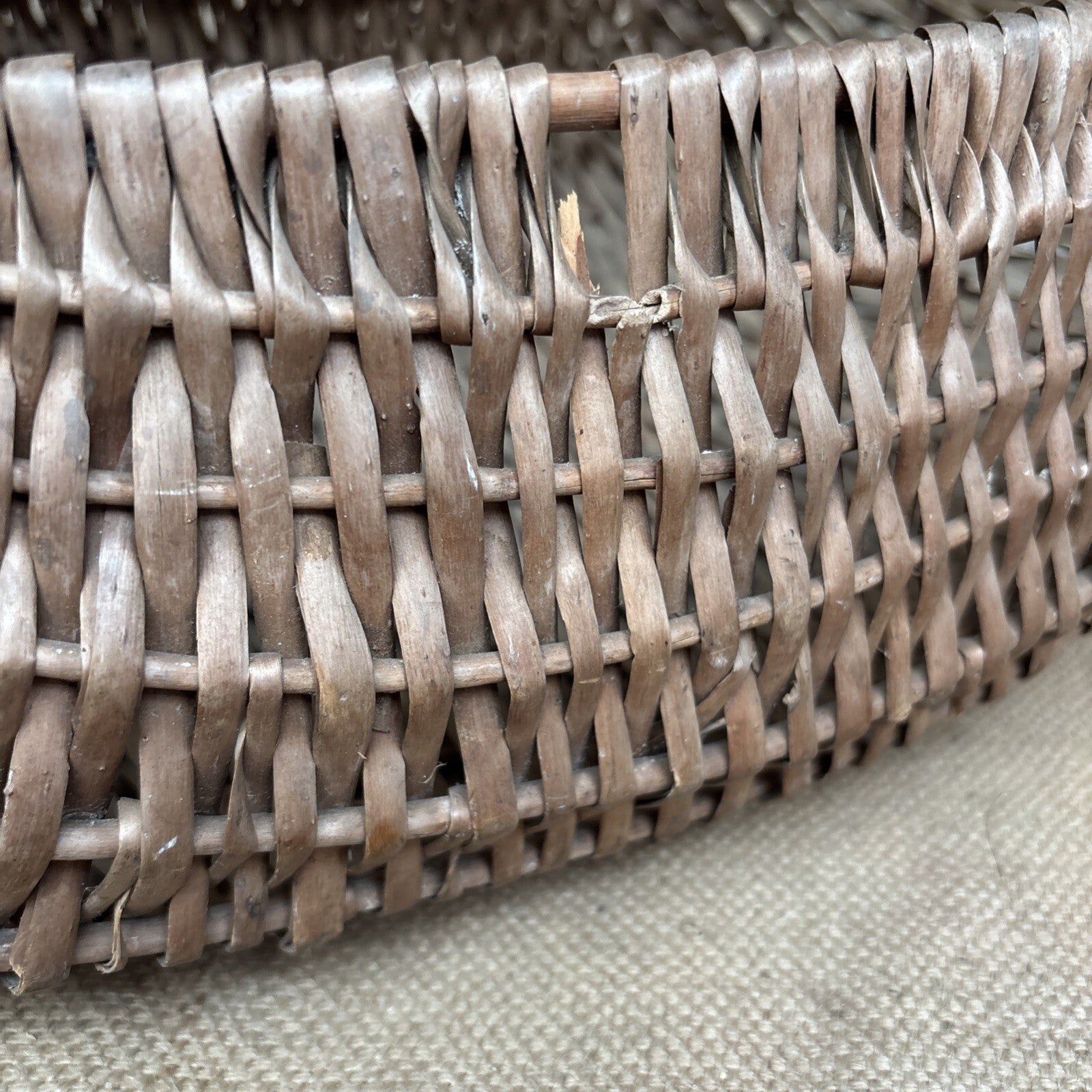 Vintage Wicker Garden Basket / Trug