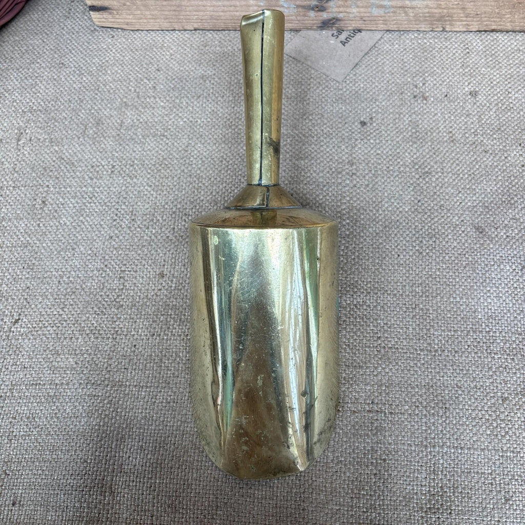 Antique Brass Scoop - Farmhouse - Kitchenalia - Cottage - Flour