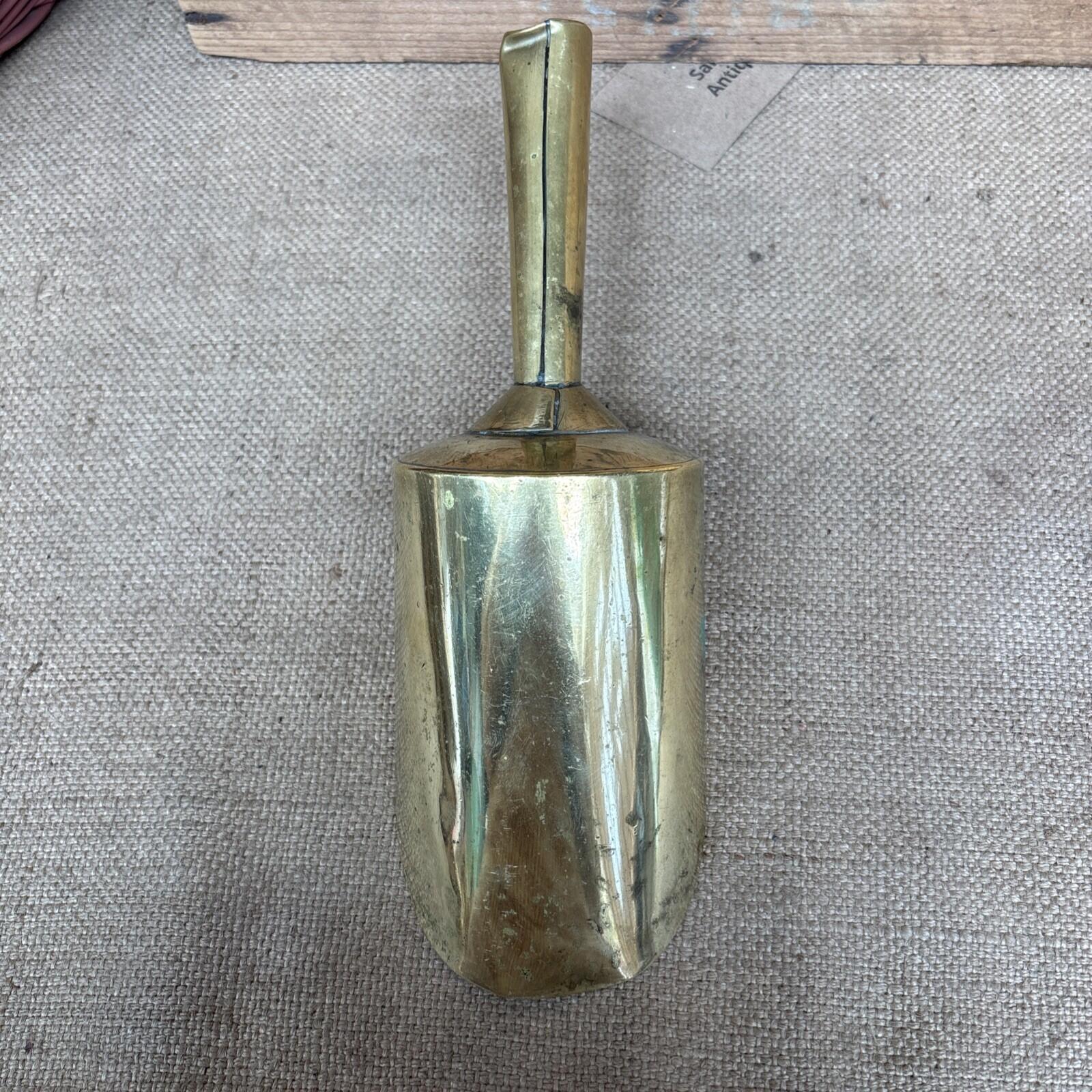 Antique Brass Scoop - Farmhouse - Kitchenalia - Cottage - Flour