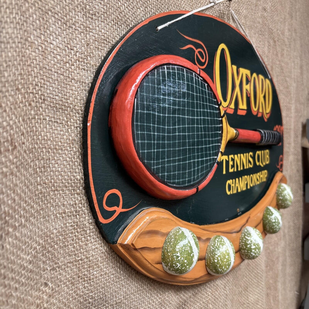 Tennis Hand Painted Sign - 3D - Oxford - 1927 - Wimbledon