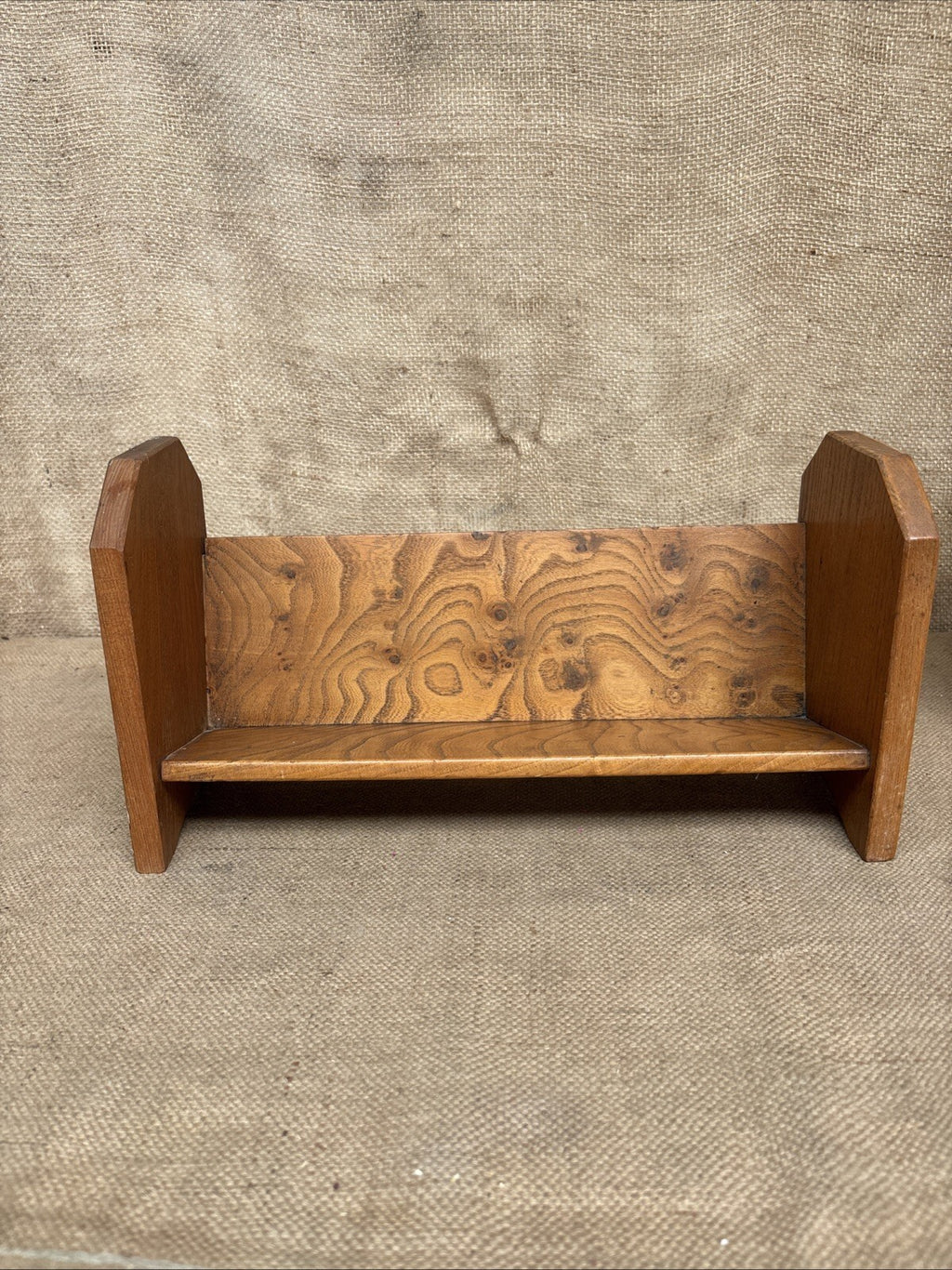 Vintage Book Trough / Shelf / Rack / Rest / Elm - Farmhouse Cottage