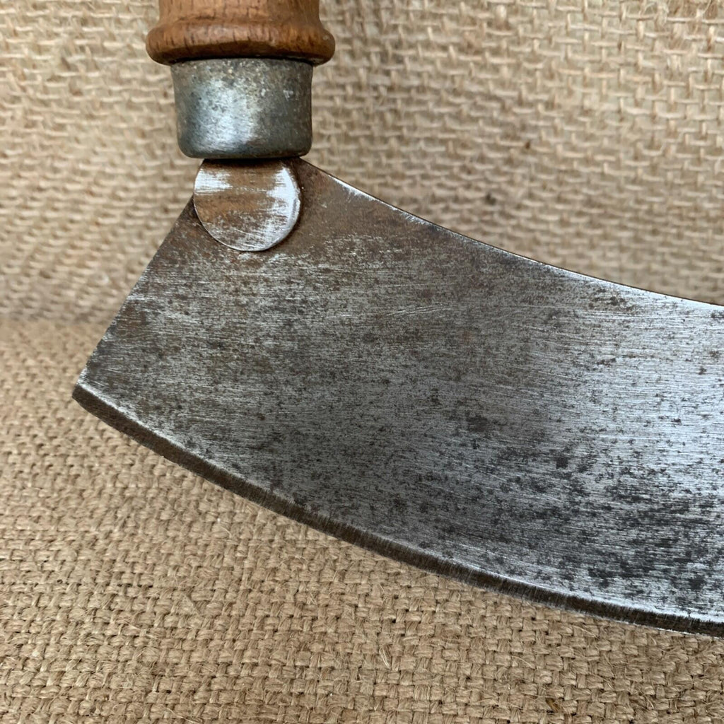 Victorian Chopper With Double Wooden Handle - Kitchenalia - Farmhouse - Herb