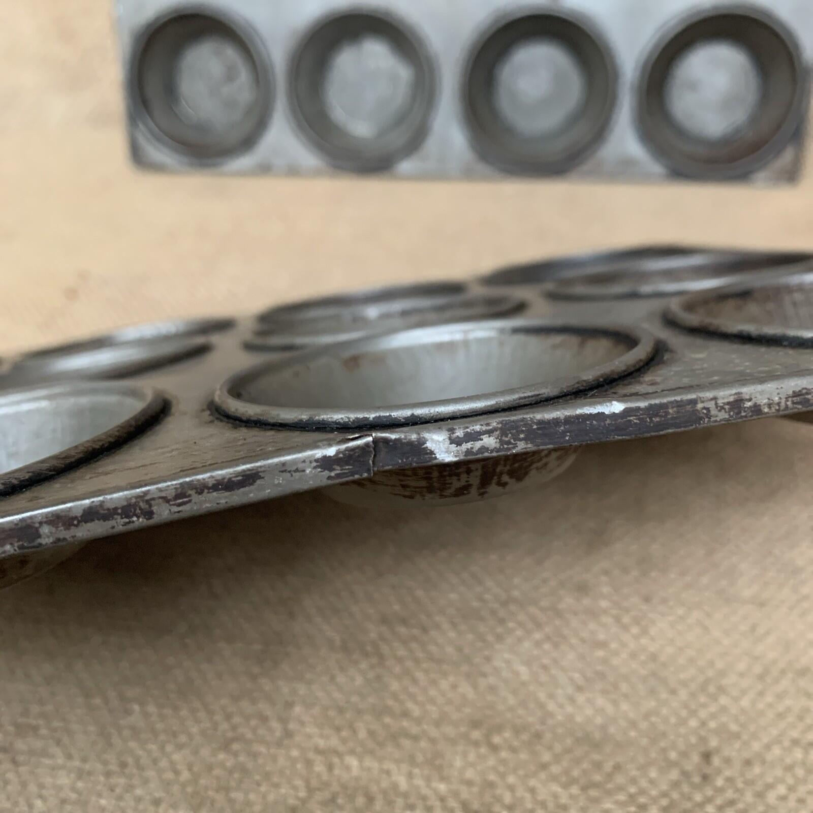 Vintage Tala Metal Muffin / Mince Pie / Tart Baking Tin X 2 - Kitchenalia