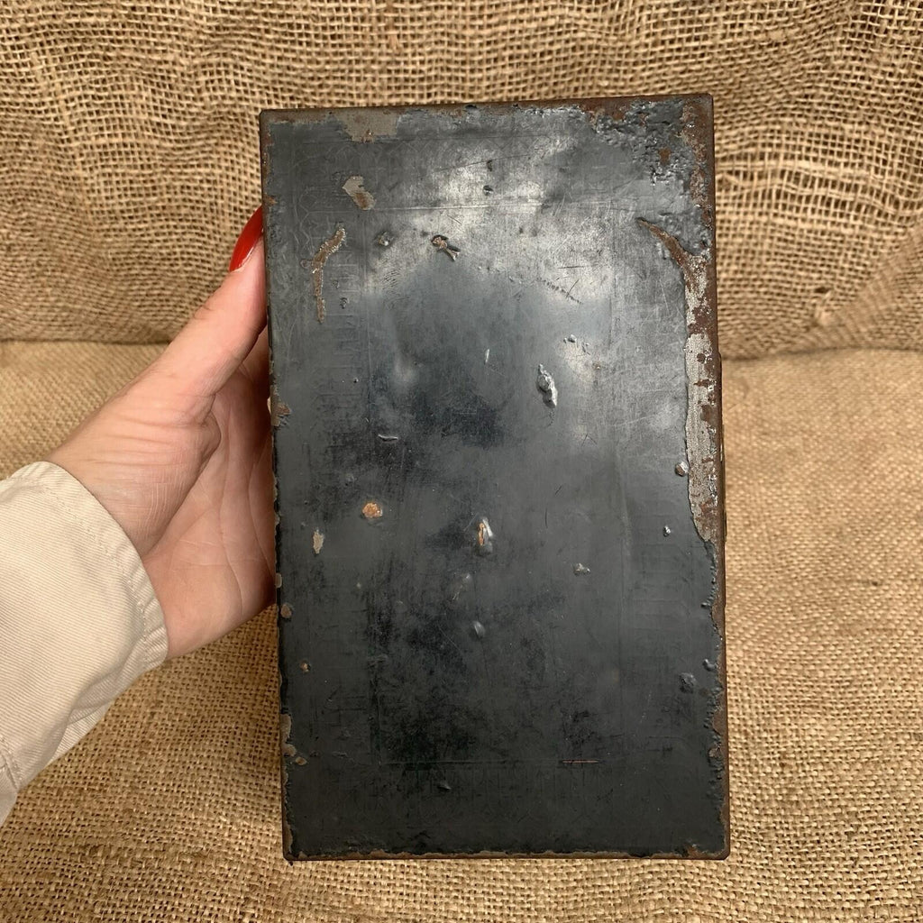 Antique Toleware Spice Box - Kitchenalia - Farmhouse - Cottage - Victorian