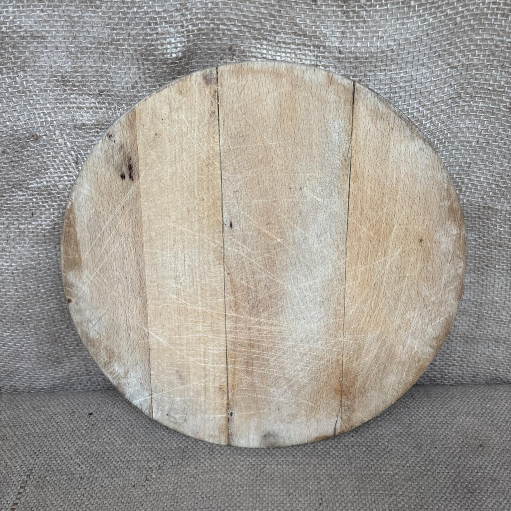 Vintage Round Wooden Bread Board