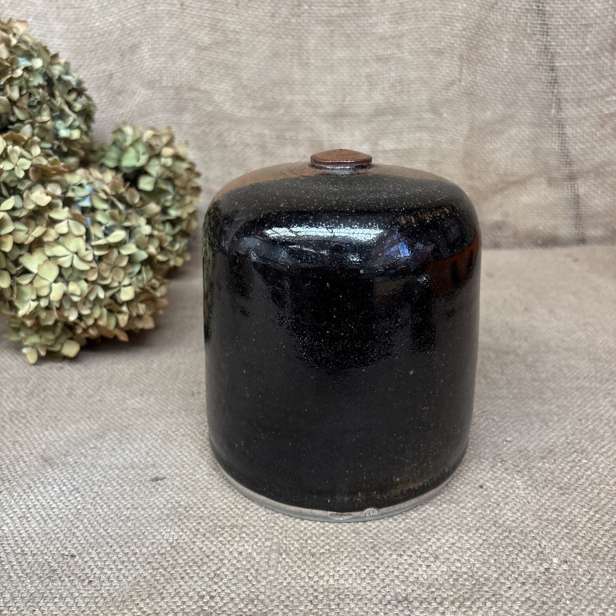 Studio Pottery Salt Pig - Cottage - Farmhouse - Signed