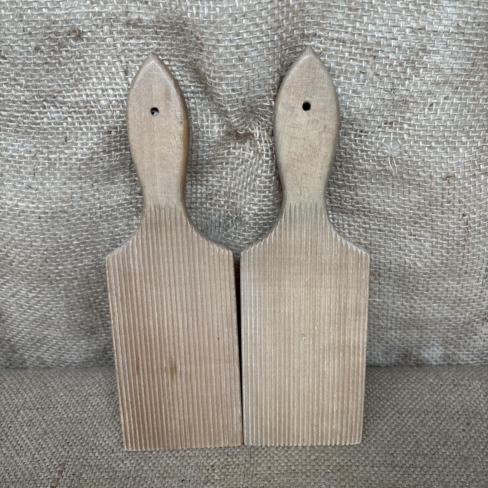 Vintage Wooden Butter Pats / Paddles / English Kitchenalia / Large / Farmhouse 3